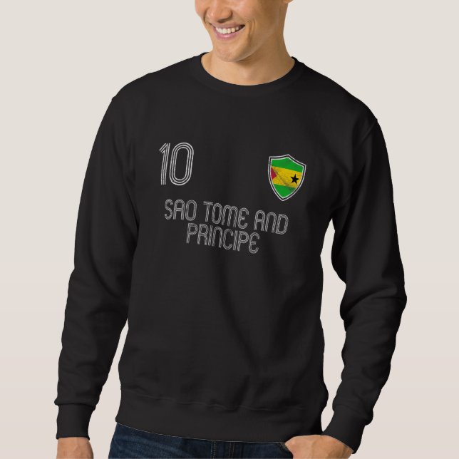 Sao Tome and Principe Lång Ärmad Tröja (Framsida)