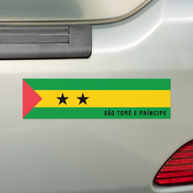 São Tomé e Príncipe flagga Bildekal (På Bil)