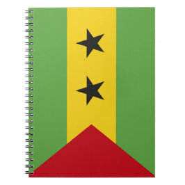 Sao Tome och Principe flagga Anteckningsbok