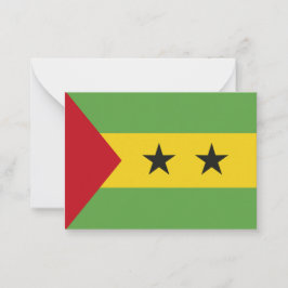 Sao Tome och Principe flagga Anteckningskort