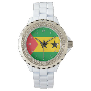 Sao Tome och Principe flagga Armbandsur