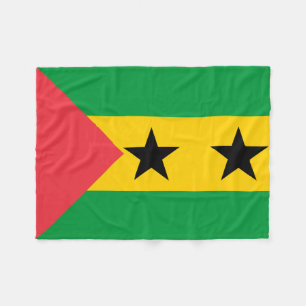 Sao Tome och Principe flagga Fleecefilt