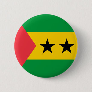 Sao Tome och Principe flagga Knapp