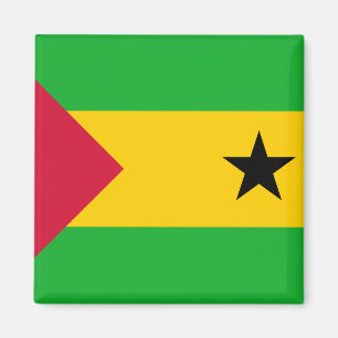 Sao Tome och Principe Flagga Magnet