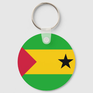Sao Tome och Principe Flagga Nyckelring