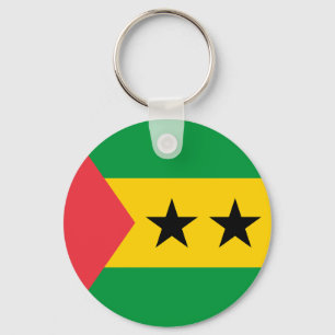 Sao Tome och Principe flagga Nyckelring