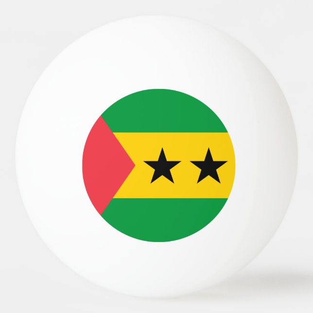 Sao Tome och Principe flagga Pingisboll (Framsidan)