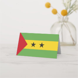 Sao Tome och Principe flagga Placeringskort