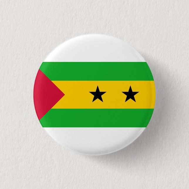 São Tomé och Príncipe Flagga, São Tomé och Príncip Knapp (Framsida)