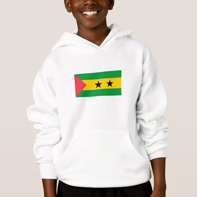 Sao Tome och Principe flagga T Shirt (Framsida)