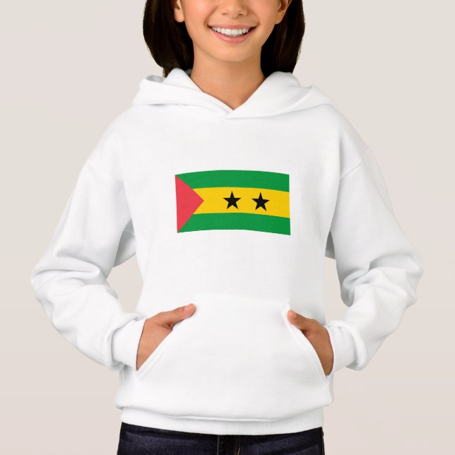 Sao Tome och Principe flagga T Shirt (Framsida)