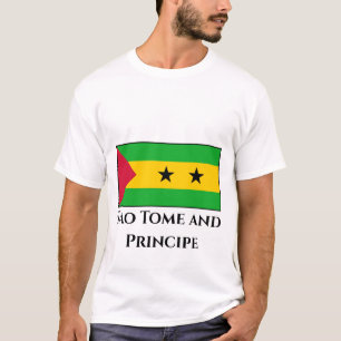 Sao Tome och Principe Flagga T Shirt