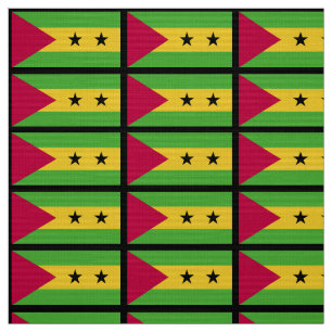 São Tomé och Príncipe-Flagga Tyg