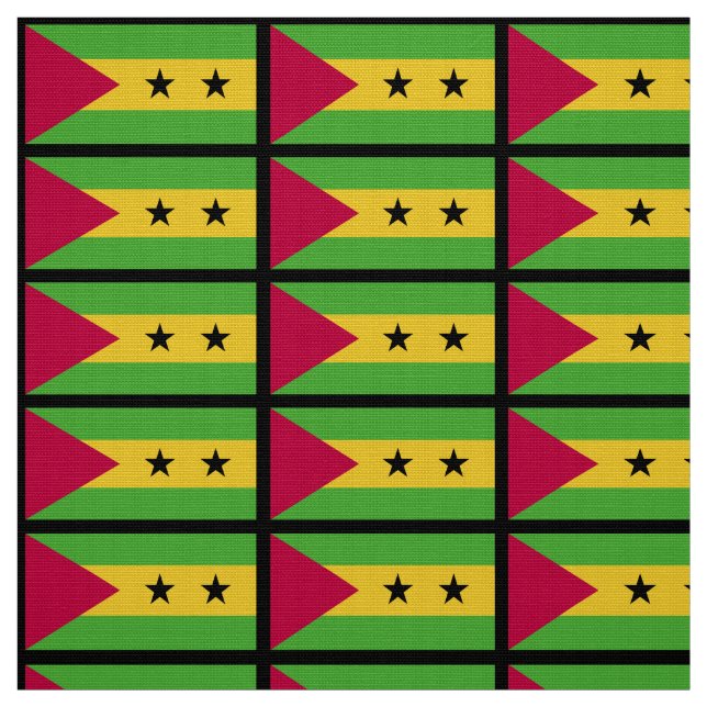São Tomé och Príncipe-Flagga Tyg (Provkarta)