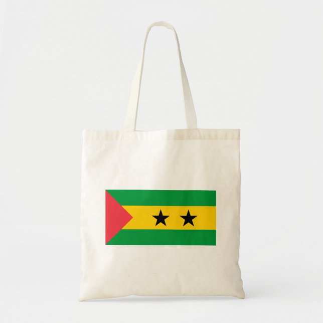 Sao Tome och Principe flagga Tygkasse (Framsidan)