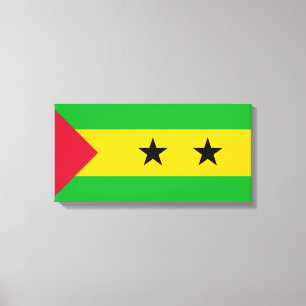 São Tomé och Príncipe (São Tomé och Príncipe) Flag Canvastryck