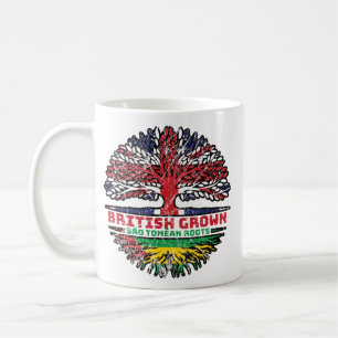 Sao Tome och Principe Sao Tomean British Träd, För Kaffemugg