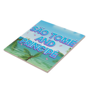 São Tomé och Principé strand Kakelplatta