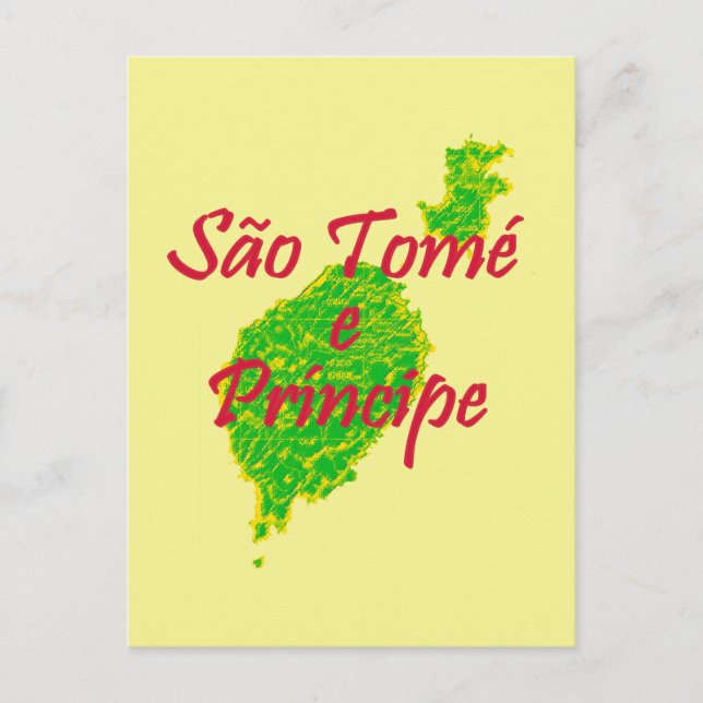Sao Tome och Principe Vykort (Framsida)