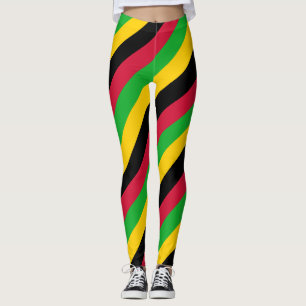 São Tomé och Príncipes nationella Flagga Legging