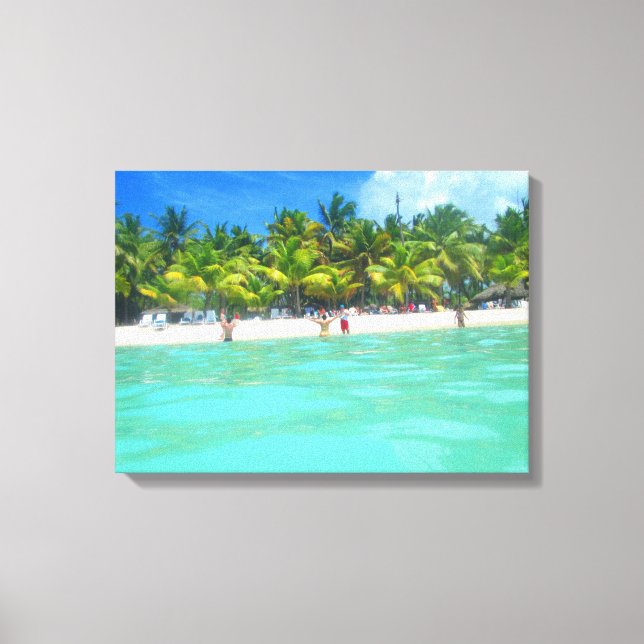 SAONA BEACH PÅ CANVAS 20 "x 16" (Framsida)