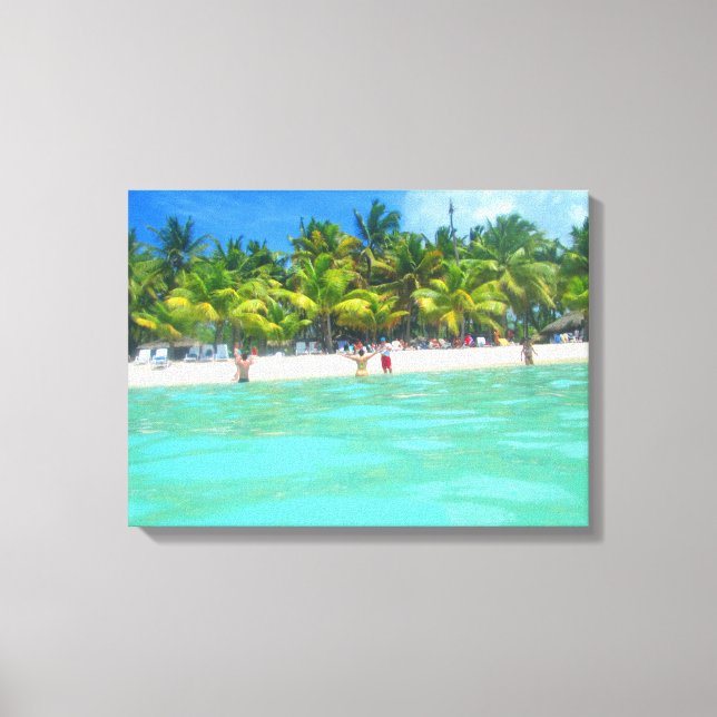 SAONA BEACH PÅ CANVAS 20 "x 16" (Framsida)