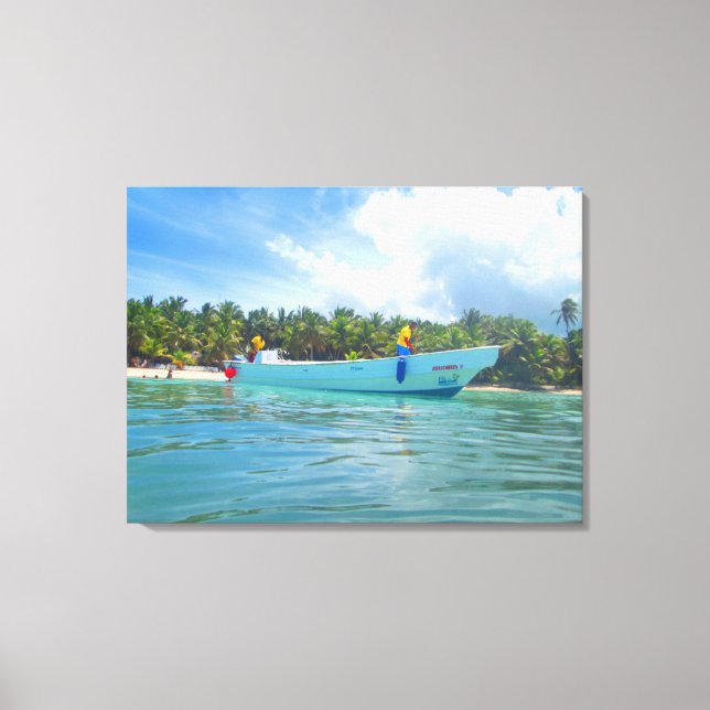 SAONA ISLAND #2 PÅ CANVAS 20 "x 16" (Framsida)