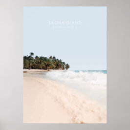 Saona Island, Dominikanska republiken Travel Artwo Poster