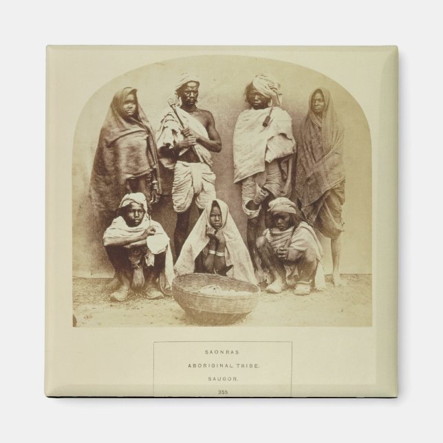 Saonras, en aboriginstam från Saugor, centrala Magnet (Framsidan)