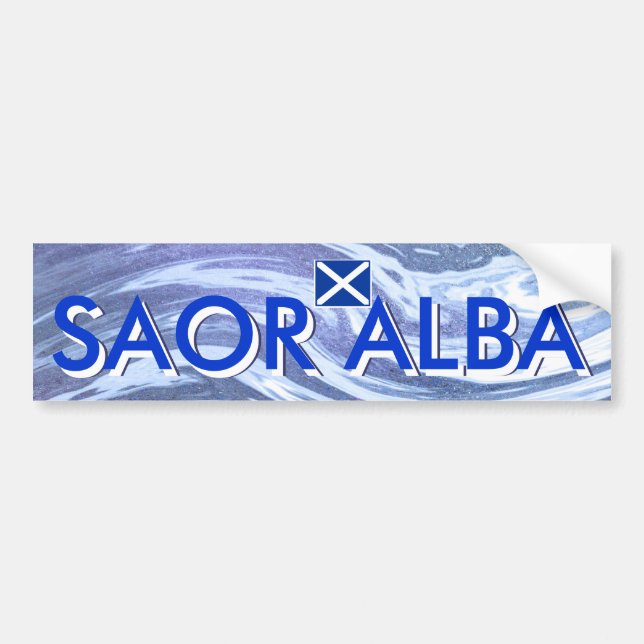 Saor Alba fri Skottland havbildekal Bildekal (Framsidan)