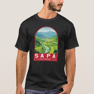Sapa Vietnam Travel Art Vintage T Shirt