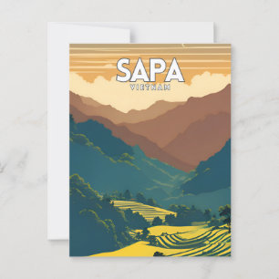 Sapa Vietnam Tur Resa Vykort