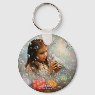 Såpbubblaflicka Keychain Nyckelring