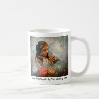 Såpbubblaflicka - vid den Yoo Choong Yeul muggen Kaffemugg