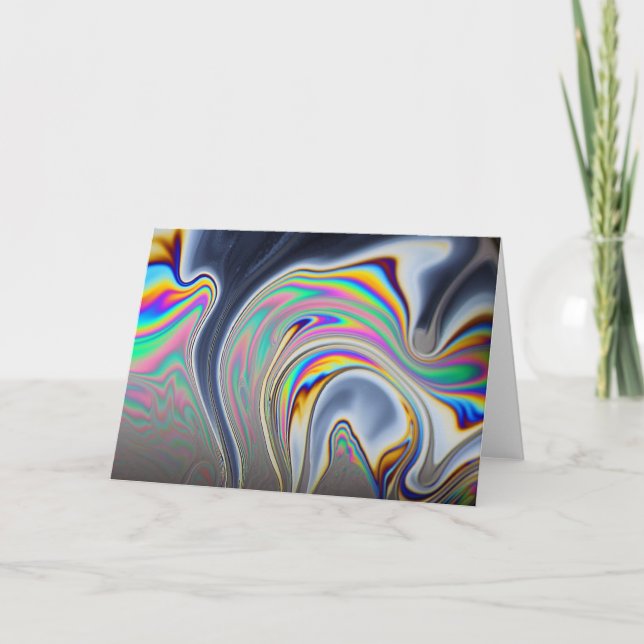 Såpbubblamakrofoto Kort (Framsida)