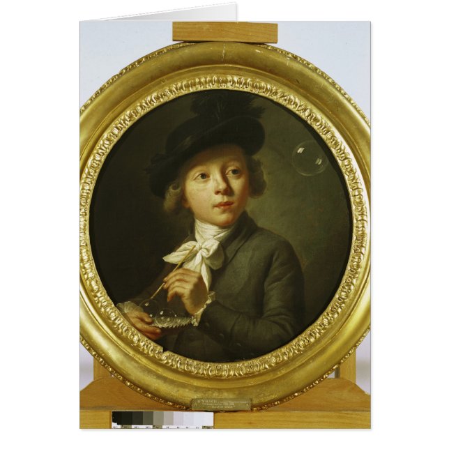 Såpbubblor 1784 hälsningskort (Framsidan)