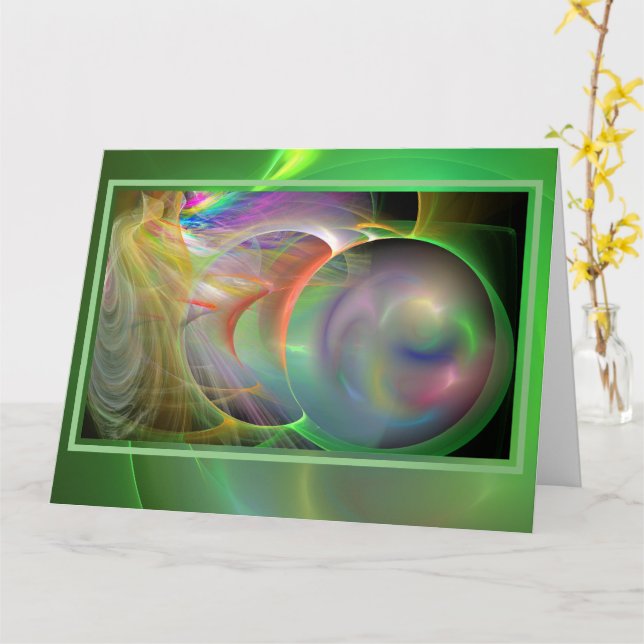 Såpbubblor Blank Stor Kort (Gul blomma)