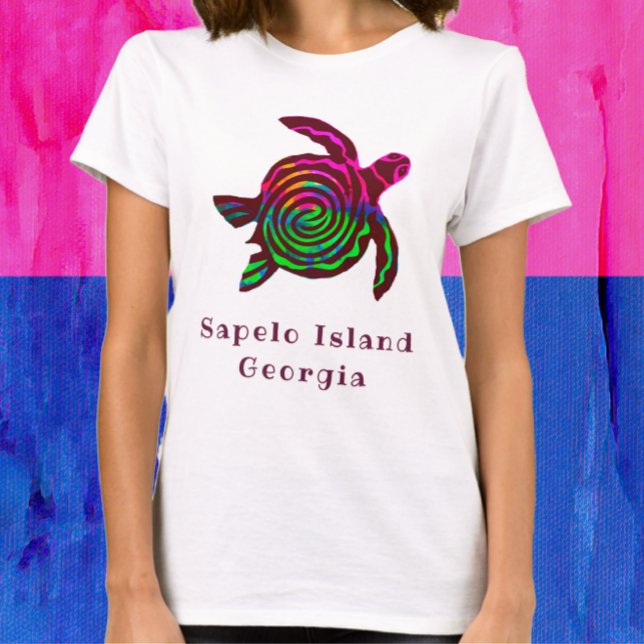 Sapelo Island GA Sea Turtle T Shirt (Skapare uppladdad)