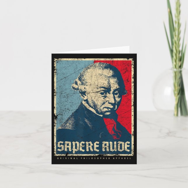 Sapere Aude Immanuel Kant Transcendental Philosoph Kort (Framsida)