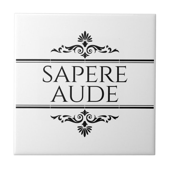 Sapere Aude Kakelplatta (Framsidan)