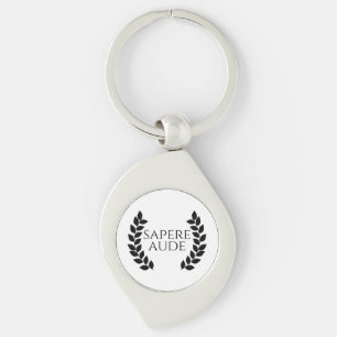 Sapere Aude Keychain Swirl Silverfärgad Nyckelring