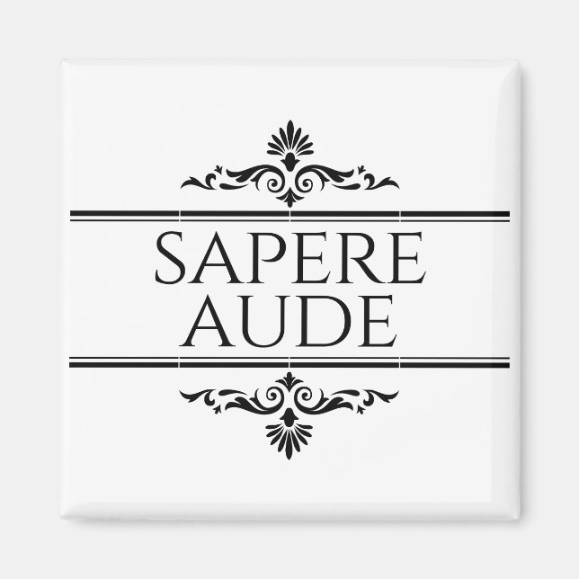 Sapere Aude Magnet (Framsidan)