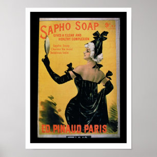 'Sapho tvål - ge en klar och sund hy Poster
