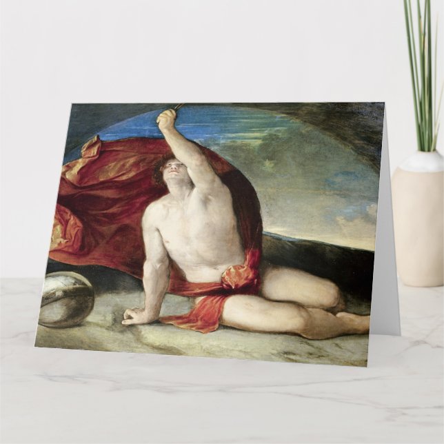 Sapiente con Compasso e Globo Art Hälsning Card Kort (Framsida)