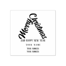 sapin avec des mots à personnaliser stämpel