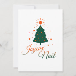 Sapin rouge et vert : le charme traditionnel julkort