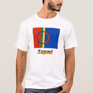 Sapmi flagga med namn t shirt