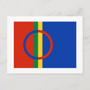 Sapmi Flagga Vykort