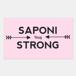 Saponi Stjärtpil-symbol (rektangel) Rektangulärt Klistermärke