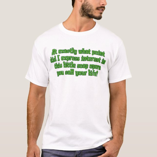 "Såpopera" skjorta Tee Shirt (Framsida)